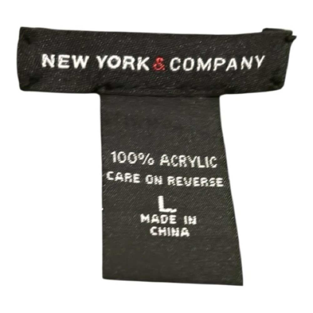 New York & Company Acrylic Cardigan Button up Sweater Women's Size L Green - Picture 6 of 12